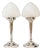 Art Deco Nickel Plated Table Lamps, 1920s, Set of 2 For Sale