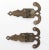 Solid bronze vintage surface mount ice box hinges with five knuckles. Good condition with surface wear from prior use. The...