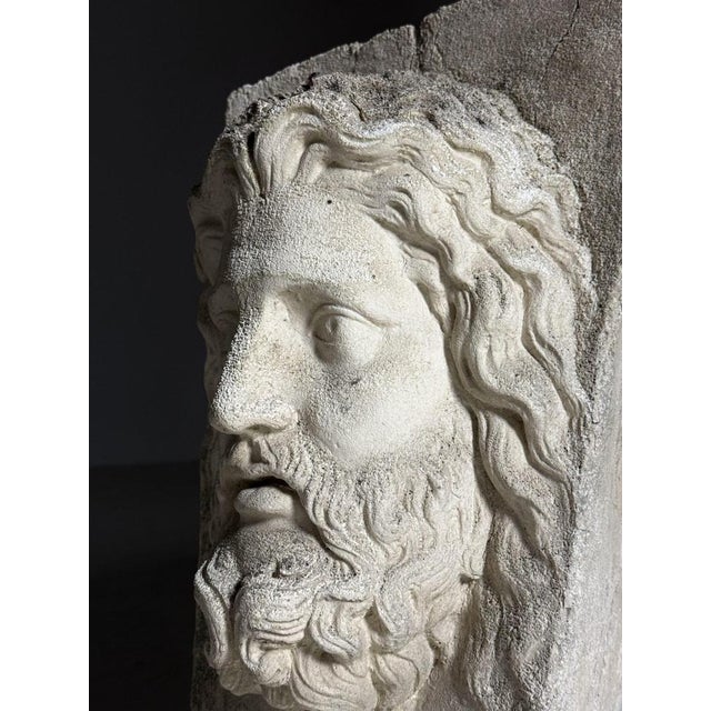 Vintage Cast Stone Asclepius For Sale - Image 11 of 18