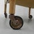 Black Bamboo Serving Trolley on Castors, 1950s For Sale - Image 8 of 18