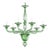 Sculptural Linear Rigadin Green Murano Glass Chandelier by Simoeng For Sale - Image 6 of 6