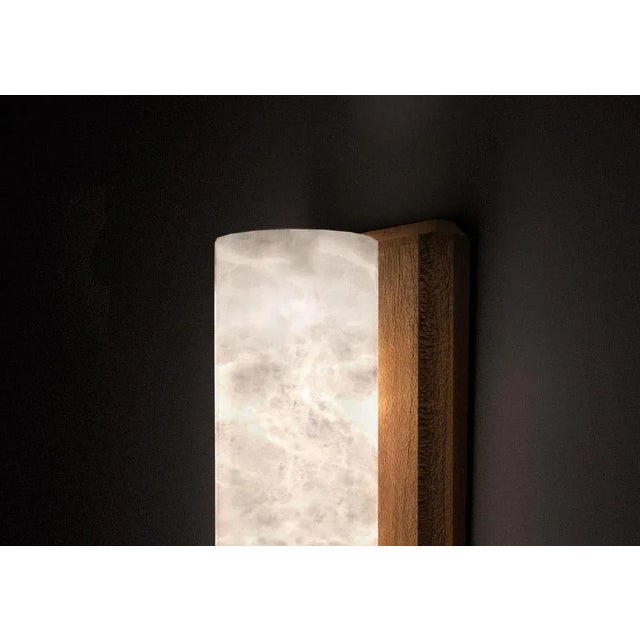 Contemporary Kddō 2 Small Ikoko Wood Wall Light by Alabattro Italian For Sale - Image 3 of 7
