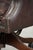 Chesterfield Desk Chair in Brown Cowhide Leather For Sale - Image 14 of 17
