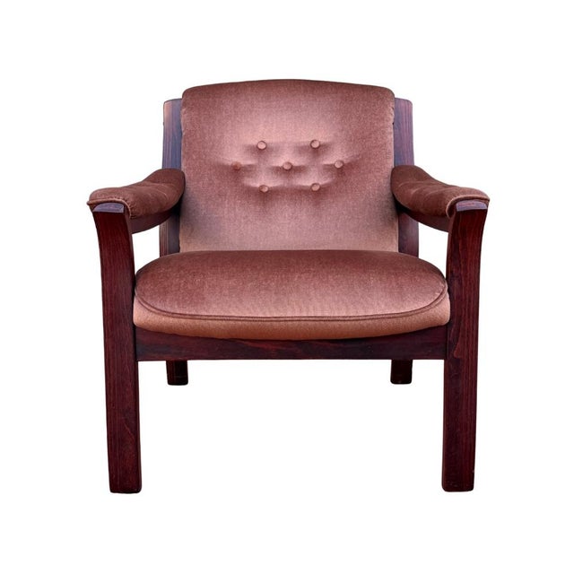 Mid 20th Century Danish Bent Rosewood Armchair For Sale - Image 6 of 7
