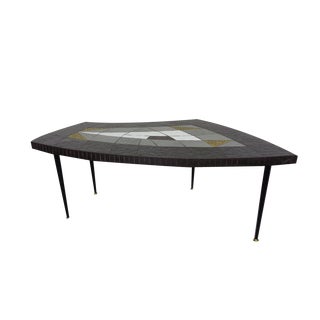 Large Ceramic Glass Mosaic Coffee Table by Berthold Müller, Germany, 1950s For Sale