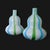 Glass Vintage 1990s Murano Glass Style Gourd Vases- A Pair For Sale - Image 7 of 13