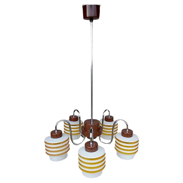 Vintage Type V202-1388 Chandelier from Lidokov, 1960s For Sale