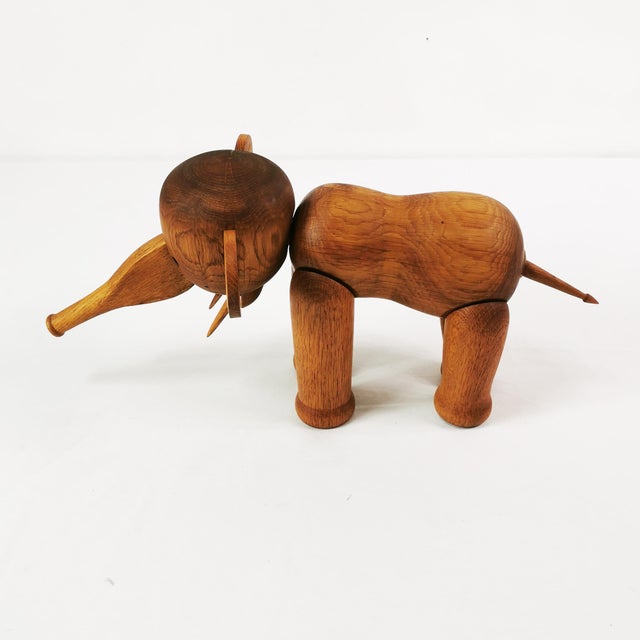 Wooden Elephant by Kay Bojesen, 1970s For Sale - Image 4 of 14
