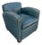 Thomas Callaway Art Deco Leather Club Chair 1 of 2 For Sale