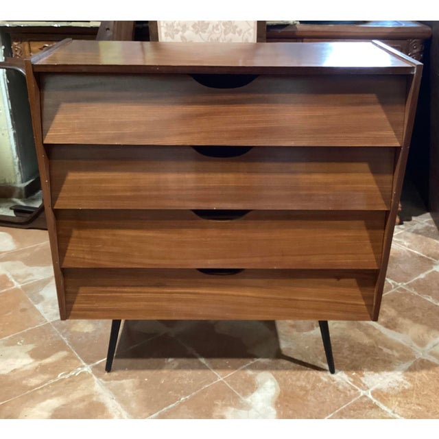 Wood Wooden Shoe Cabinet from Fratelli Bertoli, Fraber, 1960s For Sale - Image 7 of 7