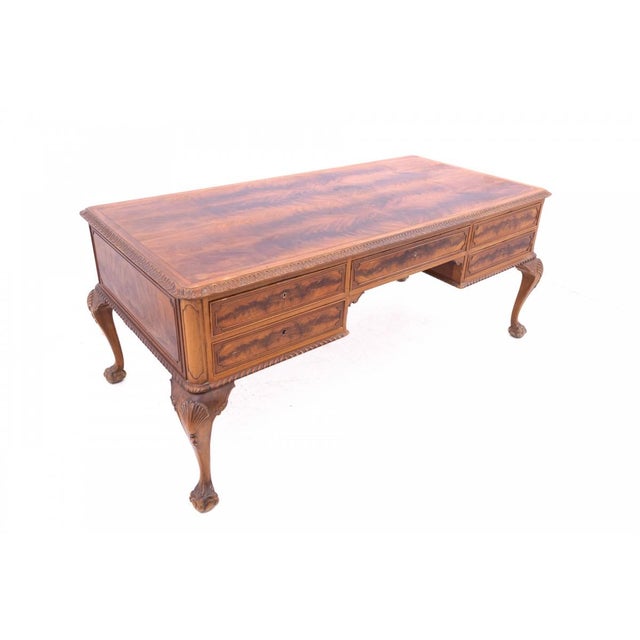 Antique Chippendale Desk, France, 1890 For Sale - Image 4 of 12