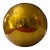 Very Large 19th Century German Gold Mercury Glass Kugel Sphere or Witch's Gazing Ball For Sale