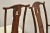Late 20th Century Vintage Chinese Oriental Ming Style Mahogany Pagoda Dining Chairs - Set of 6 For Sale - Image 11 of 12