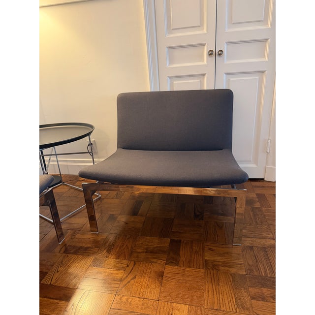 2 B&b Italia Words Chairs by Jefferey Bernett & 1 B&b Italia Fat-Fat Patricia Urquiola Side Table For Sale In New York - Image 6 of 8