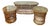 Vintage Franco Albini Style Rattan & Wicker Coffee Table & End Tables, Set of 3 For Sale