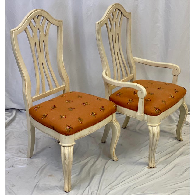 Vintage Stanley Furniture European Cottage Dining Chairs Set Of 8 Chairish