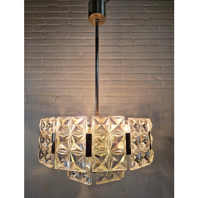 Vintage Crystal Pendant by Egon Hillebrand for Hillebrand Lighting, 1960s For Sale - Image 13 of 14