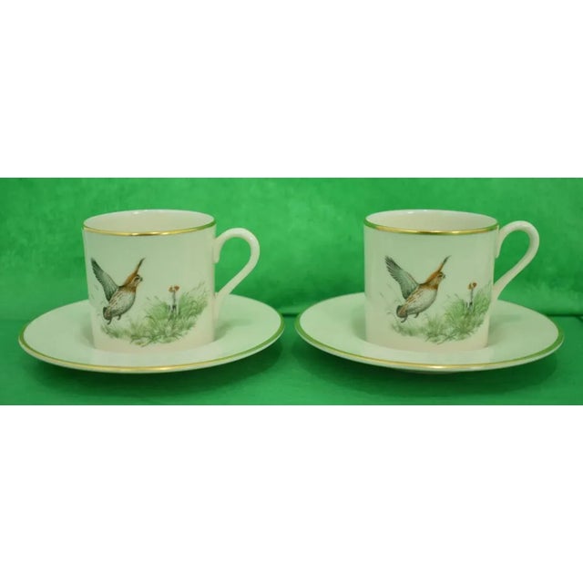 Abercrombie & Fitch Set of 6 Circa 1950s Abercrombie & Fitch Pickard China Demitasse Cups & Saucers - 12 Pc For Sale - Image 4 of 11