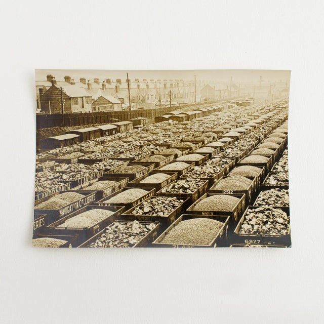 Art Deco Rail Freight Station in Wales, England, Silver Gelatin Black and White Photography, Circa 1930 by Wide World Photos Agency For Sale - Image 3 of 4