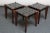 Set of Three Leather and Solid Stained Teak Stools by Edmond Spence For Sale - Image 13 of 13