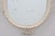 Cream French White Lacquered Metal Mirror with Looped Wire Frame and Fan Crest, 1950s For Sale - Image 8 of 13