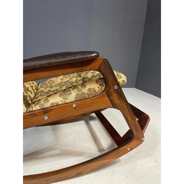 Wooden Rocking Chair from Dřevotvar, Czechoslovakia, 1970s For Sale - Image 12 of 16