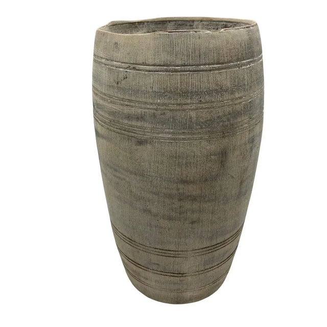 These vintage wood pots from India are truly special and when one considers they were carved from a single piece of wood...