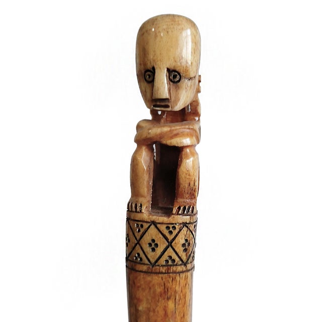 Hand-Carved Wooden Batons, Suar Wood, Borneo, Late 20th Century For Sale In New York - Image 6 of 14