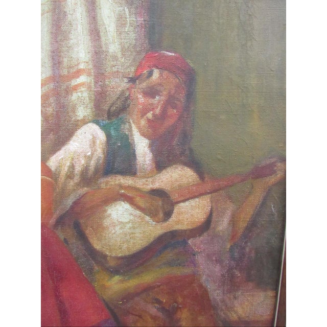 Red Painting of a Flamenco or Gypsy Dancer by c.h. Kletzker For Sale - Image 8 of 18