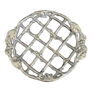 Arthur Court 2000 Grape Vine Pie Plate Trivet Basket Platter