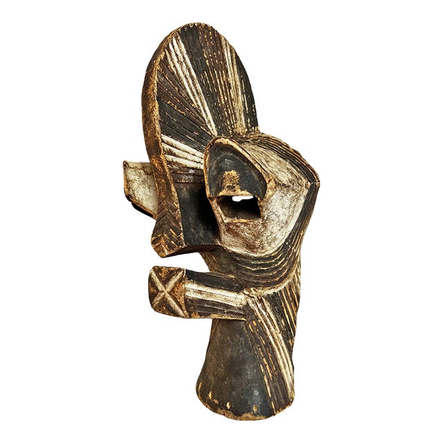 Vintage Mid 20th Century Songye Mask For Sale