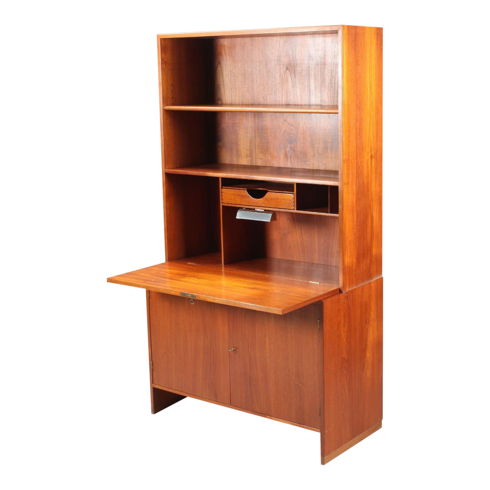 Hans Wegner Danish Modern Secretary Drop Down Desk Cabinet Chairish