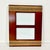 1980s Vintage Boho Chic Arts & Crafts Mahogany Dual Photo Wall Picture Frame. For Sale - Image 4 of 8
