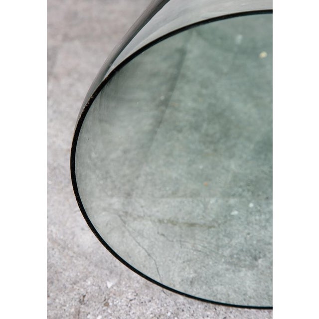 Mid Century Modern Glass Planter Floorstanding Vase Studio Hand Blown Vintage 70 For Sale - Image 11 of 12