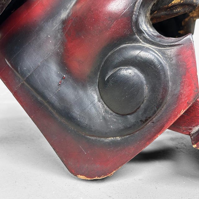 Meiji Wooden Japanese Shishi Mask, 1890s For Sale - Image 15 of 18