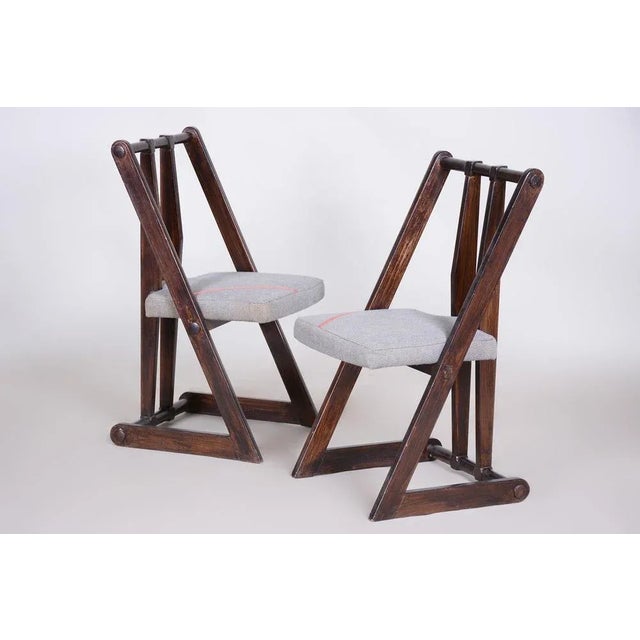 Avant Garde Armchairs, Czechia, 1940s, Set of 2 For Sale - Image 12 of 16