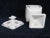 Westmoreland Milk Glass Beaded Edge Square Grape Pedestal Candy Bowl For Sale - Image 10 of 11