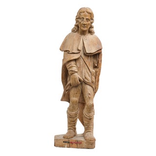 Sculpture of Saint Roch, 1650, Wood For Sale