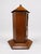 An interesting English mahogany post office box model, likely Circa 1890, fashioned as a hexagonal architectural miniature...