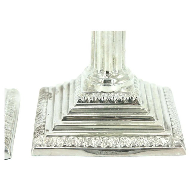 19th Century Sheffield English Plate Piano Candlesticks - a Pair For Sale - Image 5 of 12