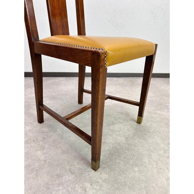 Wood Antique Dining Room Chairs by Joseph María Olbrich, 1890s, Set of 10 For Sale - Image 7 of 17