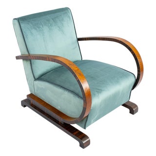 Vintage Art Deco Lounge Chair, 1930s For Sale
