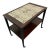 Mid Century Rosewood and Tile Top Bar Cart For Sale
