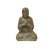 2000 - 2009 Fade Color Rustic Wood Sitting Monk Lohan Statue For Sale - Image 5 of 5