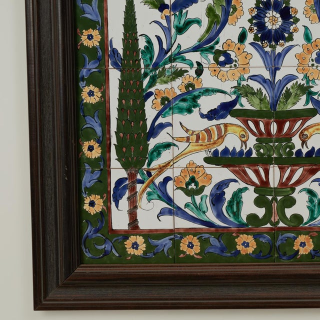 Blue Vintage Italian Classical Tile Frieze For Sale - Image 8 of 11