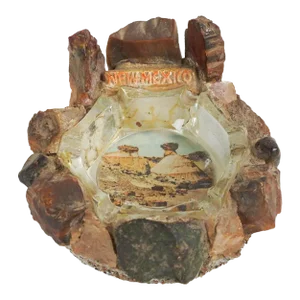 Vintage Mid 20th Century New Mexico Rock Souvenir Ashtray