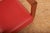 Armchair in Wood Frame & Red Artificial Leather, Cape Town For Sale - Image 5 of 11
