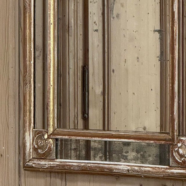 18th Century Italian Neoclassical Period Hand-Carved Giltwood Mirror For Sale - Image 14 of 16