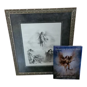 Printer's Proof Lithograph of the Resurrection by Frank Mason Plus Book