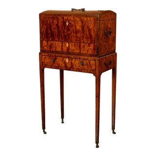 Antique George III Neoclassical Mahogany Chest Stand Cabinet Ince & Mayhew 1790 For Sale